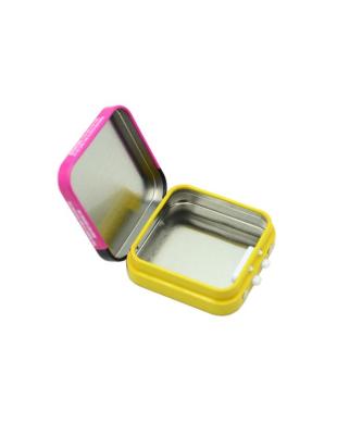 China Child Resistant Square Tin Box Food Grade Metal Tin For Candy Mint for sale