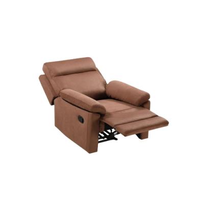 China Modern Extendable Living Room Furniture Brown Fabric Recliner Leathaire Sofa Bed for sale