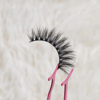 China Soft 100% Cotton Strip Real 20mm Natural Handmade Black Private Label 3d 5d Eyelash Strip Mink Lashes for sale