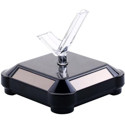 China Electronic products display stand method LED dual power turntable display small product solar panel light table 360 ​​degree rotating smartphone display stand for sale