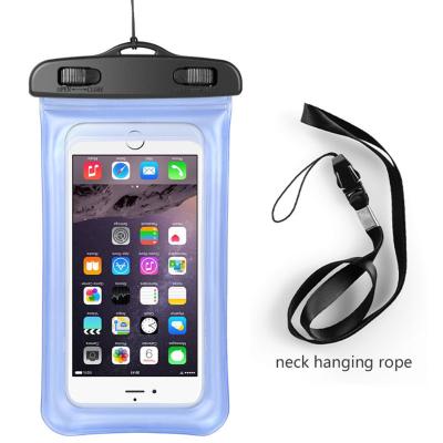 China PVC Waterproof Cell Phone Bag Pocket Touch Screen Dry Bag Waterproof Underwater Diving Swimming Smart Case for sale