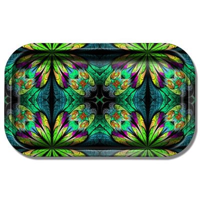 China Eco-friendly Rolling Tray 180x140 Tin Metal Rolling Tray Custom Lanchuang Smoking Stock Acces Rolling Tray for sale