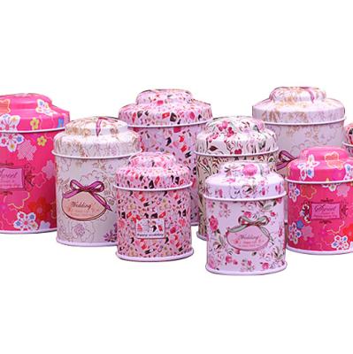 China Eco-Freindly HOT! Creative High Grade Tea Tin Box Packaging Round Candy Tea Cans Wedding Gift With Small Large Medium Sizes for sale