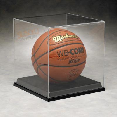 China Basketball Acrylic Display Stand Case For Sport Equipment Advertising for sale