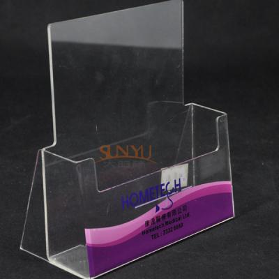 China Single Layer Clear Acrylic Brochure Holder for sale