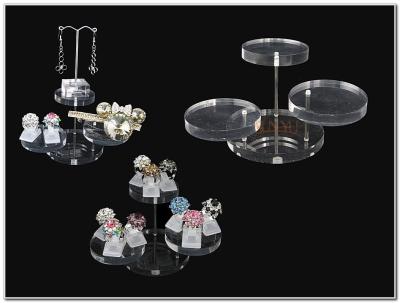 China Clear Brilliant Acrylic Jewellery Display Stands For Earring Display for sale