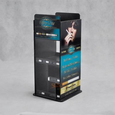 China E - suportes de exposição acrílicos dos cigarros mais compartimentos que imprimem o logotipo da cor completa à venda