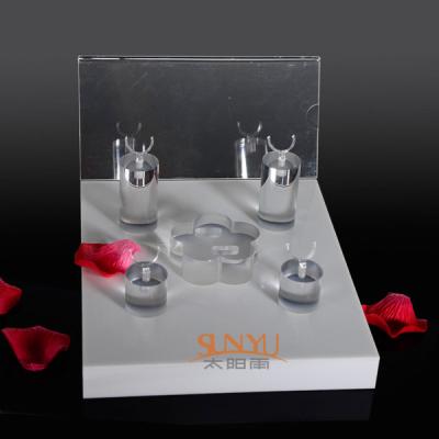 China Unique Diamond Ring Jewelry Display Stands Acrylic Tray 220×260×175 mm for sale