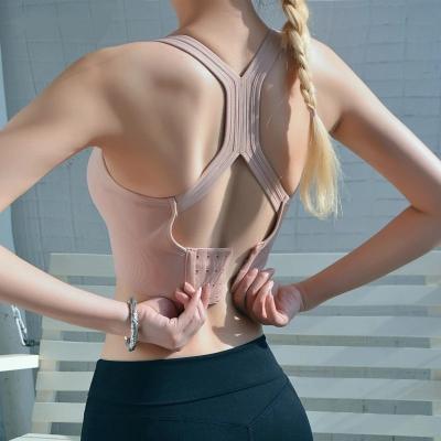 China Breathable Women Sports Bra Push Up Yoga Top Female Breathable Sexy Bra Top Running Gym Fitness Sportswear Sportswear for sale