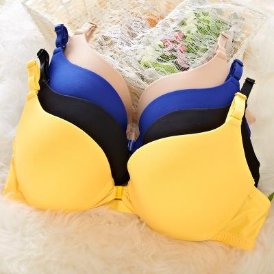 China QUICK DRY 3/4 cup bra small A push up sexy buckle comfort women B cup stripe bras underwear young girl smooth outdoor bra for sale