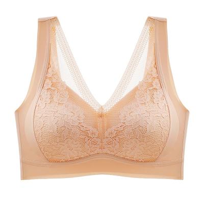 China 2021 Black cup size QUICK DRY mesh bra breathable vest lady stretching new design lace latex classic cup bra for sale