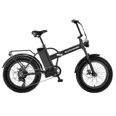 China Aluminum Alloy 20 Inch 4.0 Inch Fat Tire Lithium Snow Bicycle Folding Electric Disc Brake for sale