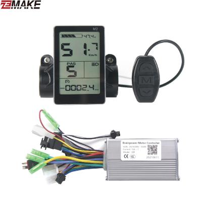 China Electric Bike Controller 24V/36V/48V 250W/350W Brushless Controller with LCD Display Panel for Electric Bicycle E-Bike Scooter M2/P6 for sale