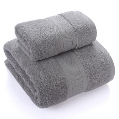 China Wholesale Soft Ultra Absorbent Bath Towel Hypoallergenic Set 100% Cotton Bath Towel For Adults for sale