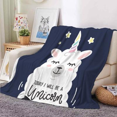 China 100% Polyester Folded 3D Printed Fabric Flannel Blanket Animal Photos Customize Pattern Soft Warm Blanket for sale