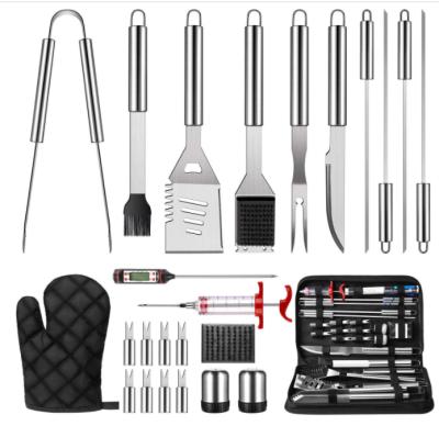 China Easily Cleaned 25PCS BBQ Grill Accessories Tool Kit for Smoker/Camping/Kitchen, BBQ Utensil for sale