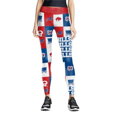 China Wholesale Custom Breathable Logo Women Workout Seamless NFL Leggings High Waist Leggings Sports Displays Printed Seamless Leggings for sale