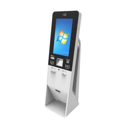 China White Latest Product Guest Self Service Hotel Computerized Data Terminal Kiosk for sale