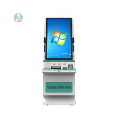 China Wall Mounted Public Place Chain Store Restaurant Order Menu Self Service Payment Kiosk With Receipt Printer for sale