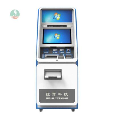 China Public Place Kiosk Security Design Company Dual Touch Screen With HD Camera QR Code Scanner Hotel Bank Kiosks for sale