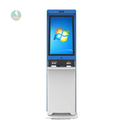 China Public Place Touch Screen With POS Machine Guests Tickets Self Service Information Payment Terminal Kiosk for sale