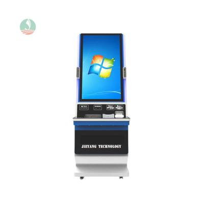 China Public Place 43 Inch Touch Screen Clinic Patient Bill Report Printing Self Service Patient Card Publishing Kiosk for sale