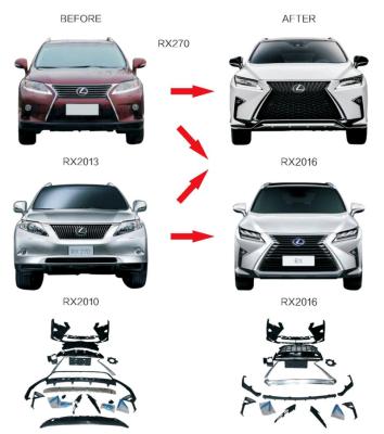 China Body Kits For 2013 2014 2015 Lexus RX Upgrades To 2016 2017 2018 RX for sale