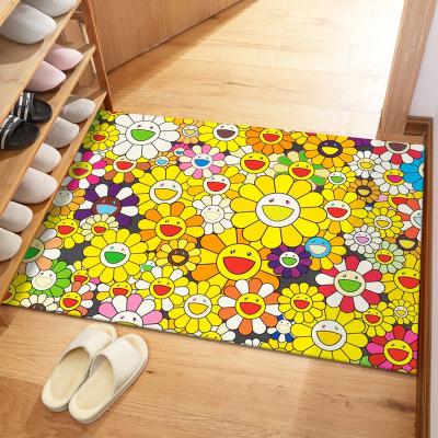 China Washable Modern Custom 3D Door Mat Absorbent Fabric In China for sale