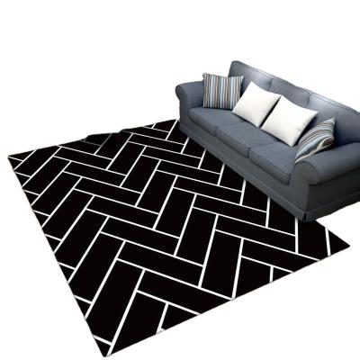 China Wholesale light luxury Europe style comfortable anti-slip 3d printed carpet blankets for living room for sale