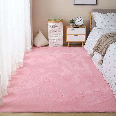 China Bedroom Washable Bedside Rug Plush Rug Factory Direct Sales Imitation Rabbit Fur Carpet for sale