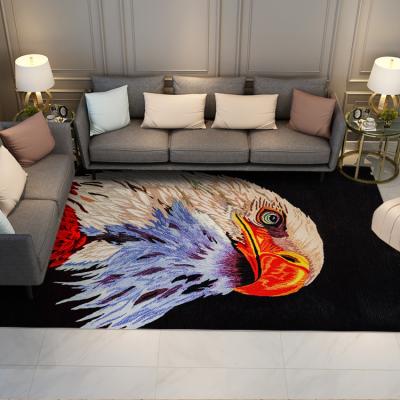 China Wholesale Custom Imported Europe Animal Pattern Wool Blanket Rugs For Living Room for sale