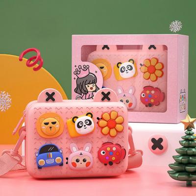 China New Cute Girl's EVA Coin Purse Animal Cartoon Cross - Body Shoulder Cartoon Cross - Body Bag for sale