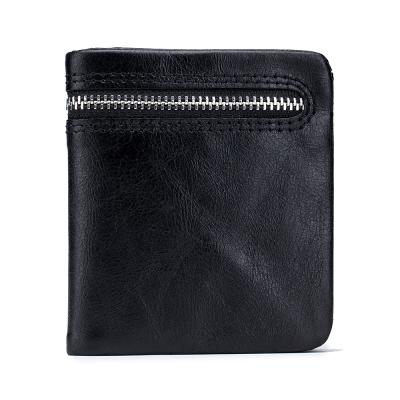 China Wholesale Waterproof Real Leathe Short Waterproof Men Designer Card Holder Men's Wallet Credit Card Bifold Wallets for sale