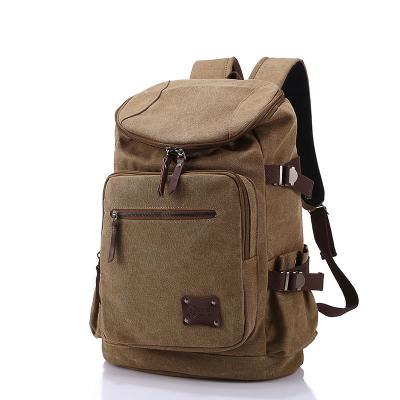 China Waterproof Canvas Sports Backpack Camping School Satchel Laptop Hiking Waterproof Rucksack for sale