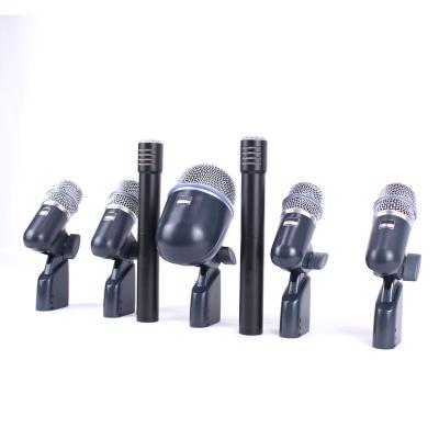 China Vosiner Handheld Microphone 7 Pcs Drum Microphone Kit K7 Professional Drum Microphone With Case for sale