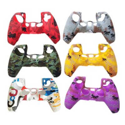 China Wholesale Protective Camouflage Silicone Cover Case Protective Skin For SONY PS5 Gamepad Joystick Console Controller for sale