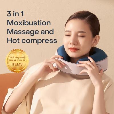 China Wormwood Constant Temperature Compress Detachable Hot Massager Pillow Neck Washable Portable Shiatsu Pillow for sale