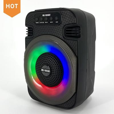 China Phone Function Light Color Changing Speaker BT1500mAh Portable Wireless Portable Speaker RGB 5inch for sale