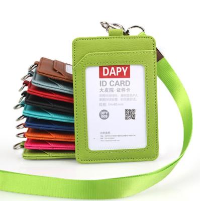 China Portable Hot Selling Factory Supply For PU Pattern Leather Colored ID Card Plastic Cover for sale