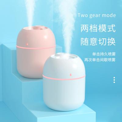 China LED Color Changing Light 220ML H2o Mist Humidifier Low MOQ Portable Mini Ultrasonic Cool Aromatherapy Humidifier for Bedroom Car Office for sale