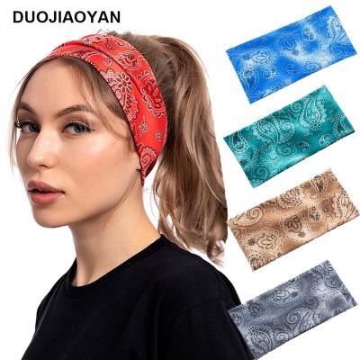 China Low MOQ Sporty Western Headband Sports Yoga Fashion Headband Free Samples Woman Headband Cloth for sale