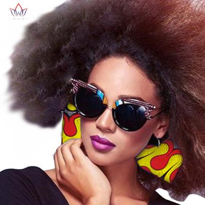 China Low MOQ free samples women's earrings dress accessories style fabric earrings sexy african african jewelry fashion women for sale