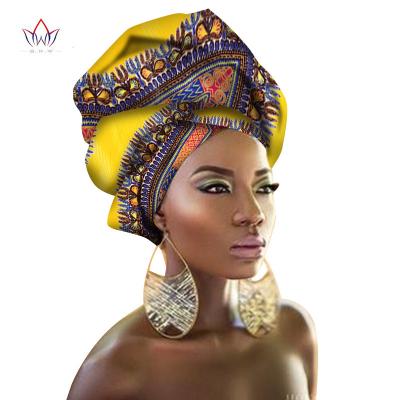 China Free Samples Vintage African Ankara Dress Headscarf Vintage Headwrap Women's Low MOQ Women's Clothing Africa Fabric for sale