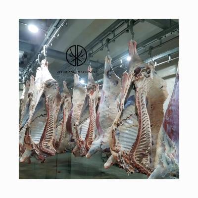 China International Food Processing Plant Tube Rail Livestock Slaughterhouse Equipment Carcass Halal Hanging Transport Rail For Beef Single Track Slaughterhouse Machinery for sale