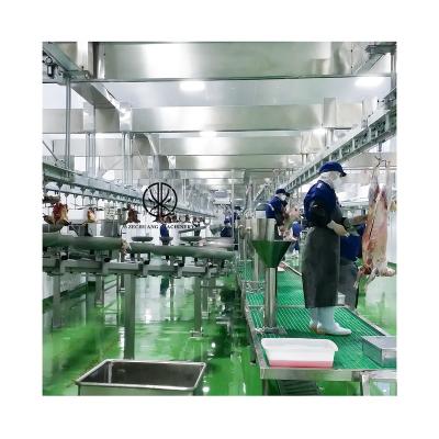 China Food Processing Production Production Goat Livestock Slaughterhouse Floor Type International Halal Halal Viscus Synchronous Quarantine Conveyor For Sheep Slaughterhouse for sale