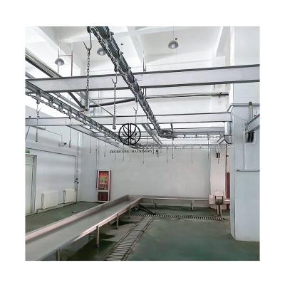 China International Halal Food Processing Slaughterhouse Equipment Collect Sheep And Goat Or Lamb Blood With Automatic Line Slaughterhouse Bleeding Conveyor Track for sale