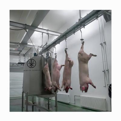 China Food Processing Assembly Line Automatic Pig Carcass Cleaning Washing Machine Equipment 300 Pig Slaughter Line For Meat Slaughtering Plant for sale