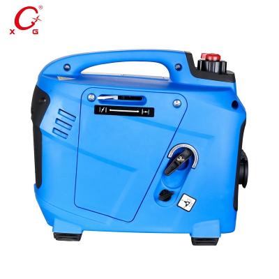 China Portable Gasoline Silent Generator 1kVA Digital Inverter Dual Frequency Generator 800W All Copper 800 Recoil Start Generator for sale