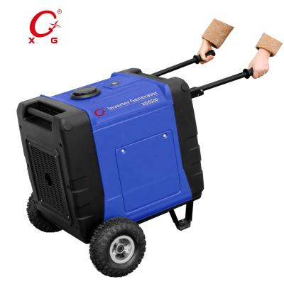 China Gasoline Generator 7.0kVA Construction Inverter Generator 5.8kW Silent Portable Generator XG6500 All Copper Telestart 6500 for sale