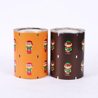 China Printed And Embossed Chocolate Food Wrap Laminated Paper Aluminum Foil For Chocolate Packaging for sale